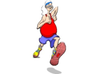 Sticker Custom Preview Image #058252 Fitness Cartoons General Jogging06