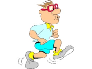 Sticker Custom Preview Image #058254 Fitness Cartoons General Jogging08