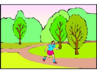 Sticker Custom Preview Image #058259 Fitness Cartoons General Jogging13