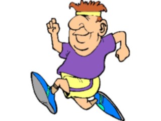 Sticker Custom Preview Image #058260 Fitness Cartoons General Jogging14