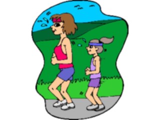 Sticker Custom Preview Image #058261 Fitness Cartoons General Jogging15