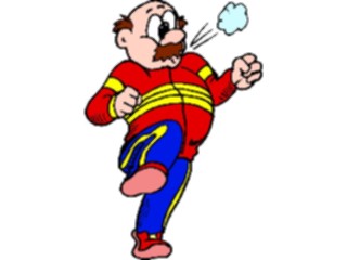 Sticker Custom Preview Image #058262 Fitness Cartoons General Jogging16