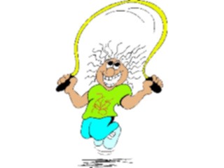 Sticker Custom Preview Image #058268 Fitness Cartoons General Jumping Rope1