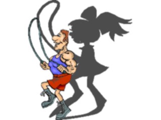 Sticker Custom Preview Image #058272 Fitness Cartoons General Jumping Rope5