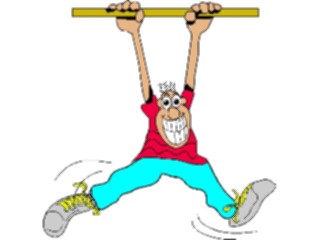 Sticker Custom Preview Image #058282 Fitness Cartoons General Pull Ups2