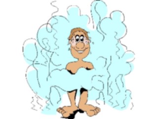 Sticker Custom Preview Image #058294 Fitness Cartoons General Sauna Man2