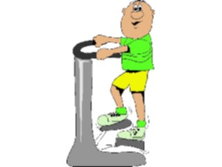 Sticker Custom Preview Image #058303 Fitness Cartoons General Stair Climbing