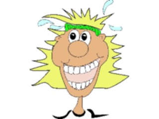 Sticker Custom Preview Image #058305 Fitness Cartoons General Sweating Happy