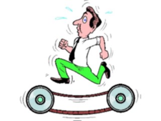 Sticker Custom Preview Image #058307 Fitness Cartoons General Treadmill02