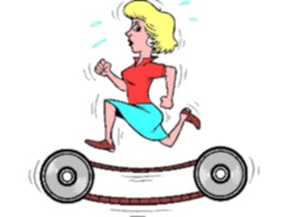 Sticker Custom Preview Image #058309 Fitness Cartoons General Treadmill04