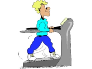 Sticker Custom Preview Image #058311 Fitness Cartoons General Treadmill06