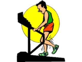 Sticker Custom Preview Image #058312 Fitness Cartoons General Treadmill07