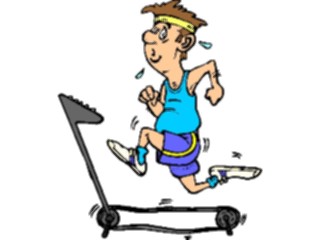 Sticker Custom Preview Image #058313 Fitness Cartoons General Treadmill08