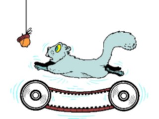 Sticker Custom Preview Image #058317 Fitness Cartoons General Treadmill Squirrel