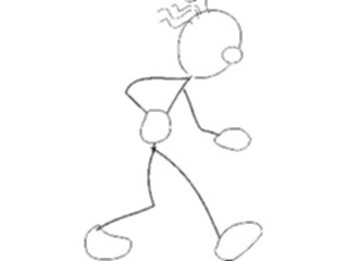 Sticker Custom Preview Image #058320 Fitness Cartoons General Walking3