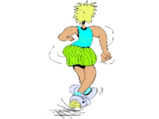 Sticker Custom Preview Image #058329 Fitness Cartoons General Walking Rear