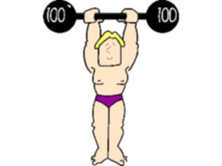 Sticker Custom Preview Image #058347 Fitness Cartoons General Weight Lifting03