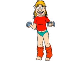 Sticker Custom Preview Image #058355 Fitness Cartoons General Weight Lifting11