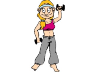 Sticker Custom Preview Image #058356 Fitness Cartoons General Weight Lifting12