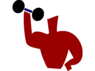 Sticker Custom Preview Image #058358 Fitness Cartoons General Weight Lifting14