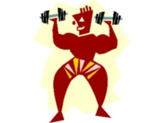 Sticker Custom Preview Image #058359 Fitness Cartoons General Weight Lifting15