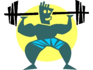 Sticker Custom Preview Image #058360 Fitness Cartoons General Weight Lifting16