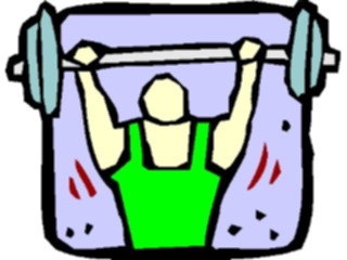 Sticker Custom Preview Image #058365 Fitness Cartoons General Weight Lifting21