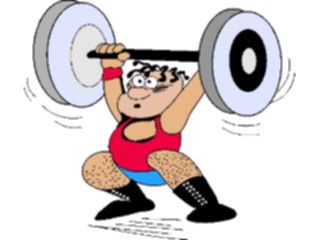 Sticker Custom Preview Image #058366 Fitness Cartoons General Weight Lifting22