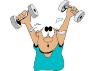 Sticker Custom Preview Image #058369 Fitness Cartoons General Weight Lifting25