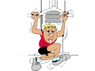 Sticker Custom Preview Image #058371 Fitness Cartoons General Weight Lifting27