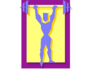 Sticker Custom Preview Image #058374 Fitness Cartoons General Weight Lifting30