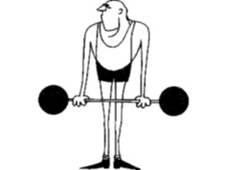 Sticker Custom Preview Image #058375 Fitness Cartoons General Weight Lifting31