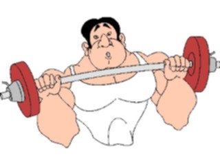 Sticker Custom Preview Image #058379 Fitness Cartoons General Weight Lifting35