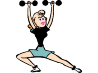 Sticker Custom Preview Image #058380 Fitness Cartoons General Weight Lifting36