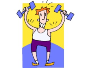 Sticker Custom Preview Image #058381 Fitness Cartoons General Weight Lifting37