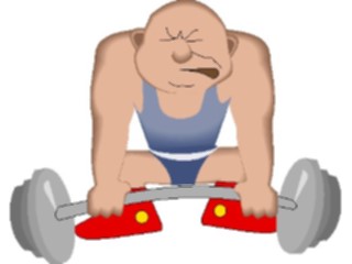 Sticker Custom Preview Image #058385 Fitness Cartoons General Weight Lifting41