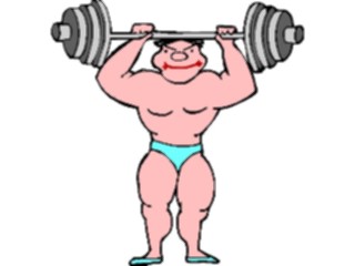 Sticker Custom Preview Image #058388 Fitness Cartoons General Weight Lifting44