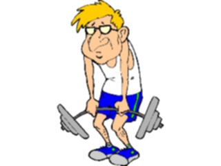 Sticker Custom Preview Image #058389 Fitness Cartoons General Weight Lifting45