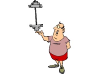 Sticker Custom Preview Image #058391 Fitness Cartoons General Weight Lifting47