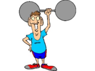 Sticker Custom Preview Image #058393 Fitness Cartoons General Weight Lifting49