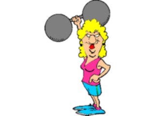 Sticker Custom Preview Image #058394 Fitness Cartoons General Weight Lifting50