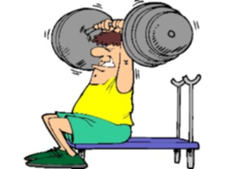 Sticker Custom Preview Image #058395 Fitness Cartoons General Weight Lifting51