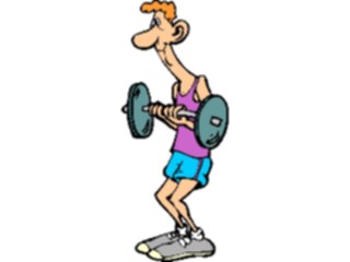 Sticker Custom Preview Image #058396 Fitness Cartoons General Weight Lifting52