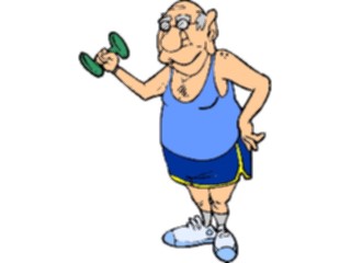 Sticker Custom Preview Image #058398 Fitness Cartoons General Weight Lifting54