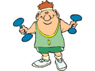 Sticker Custom Preview Image #058400 Fitness Cartoons General Weight Lifting56