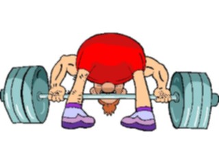 Sticker Custom Preview Image #058405 Fitness Cartoons General Weight Lifting61