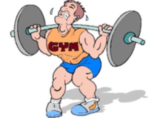 Sticker Custom Preview Image #058406 Fitness Cartoons General Weight Lifting62