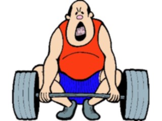 Sticker Custom Preview Image #058408 Fitness Cartoons General Weight Lifting64