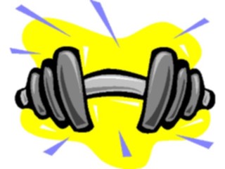 Sticker Custom Preview Image #058415 Fitness Cartoons General Weight Lifting Barbell1