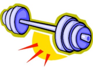 Sticker Custom Preview Image #058416 Fitness Cartoons General Weight Lifting Barbell2